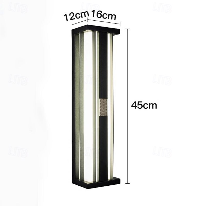 LED Outdoor Wall Lights 45/60cm Single Head Modern Waterproof IP65 Metal Acrylic 20W For Balcony Aisle Garden Villa 110-240V4