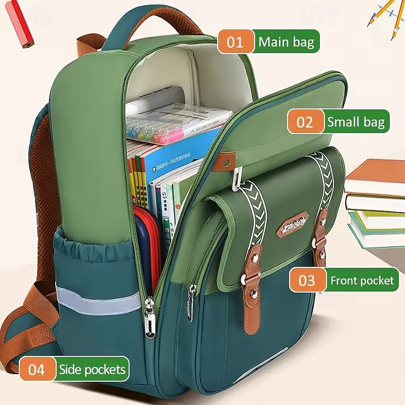 Primary School Bag Boys Ergonomic Backpack Kids Waterproof  Schoolbag Book Bag Large-capacity Girls Cloud Backpack4