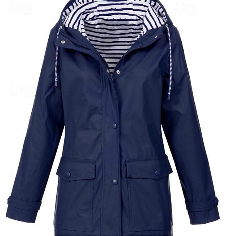 Women's Hoodie Jacket Comfortable Breathable Zipper Pocket Casual Plain Outdoor Vacation Street Casual Zipper Regular Hooded Regular Fit Long Sleeve Outerwear Black White Yellow Spring Fall3