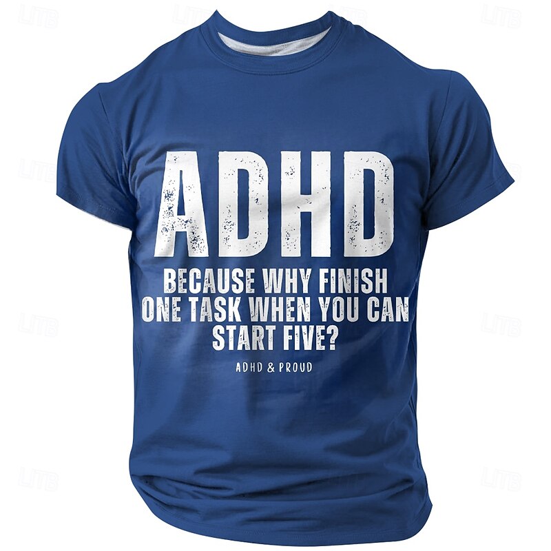 Men's Funny Slang T Shirt Short Sleeve T shirt 3D Print Crew Neck Round Neck Shirt Fashion Daily Street Casual Daily Black Blue Summer Spring Clothing Apparel S M L XL XXL XXXL2