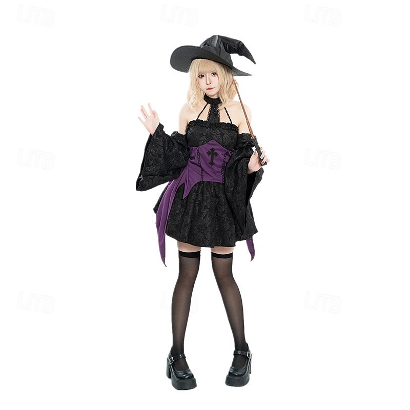 Magic Women Halloween Masquerade Halloween Adults' Women's Halloween Carnival Masquerade Carnival Halloween Easy Halloween Costumes Dress Up4