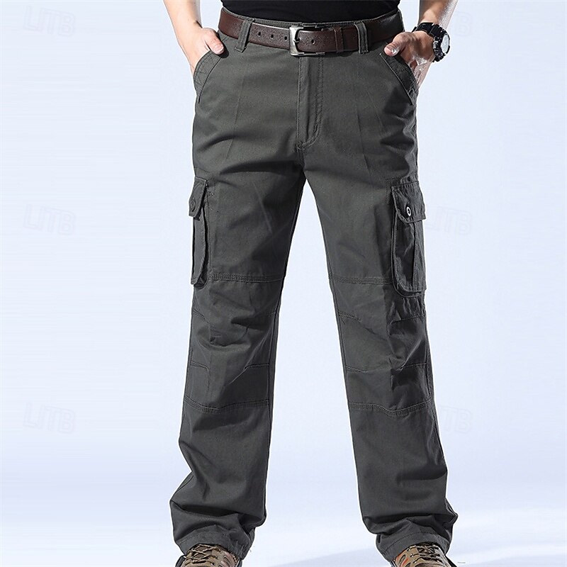 Men's Cargo Pants Hiking Pants Trousers Hiking Trousers Outdoor Regular Fit Waterproof Windproof Quick Dry Lightweight Pants / Trousers Pocket Army Yellow Army Green Camping / Hiking Golf Running 292