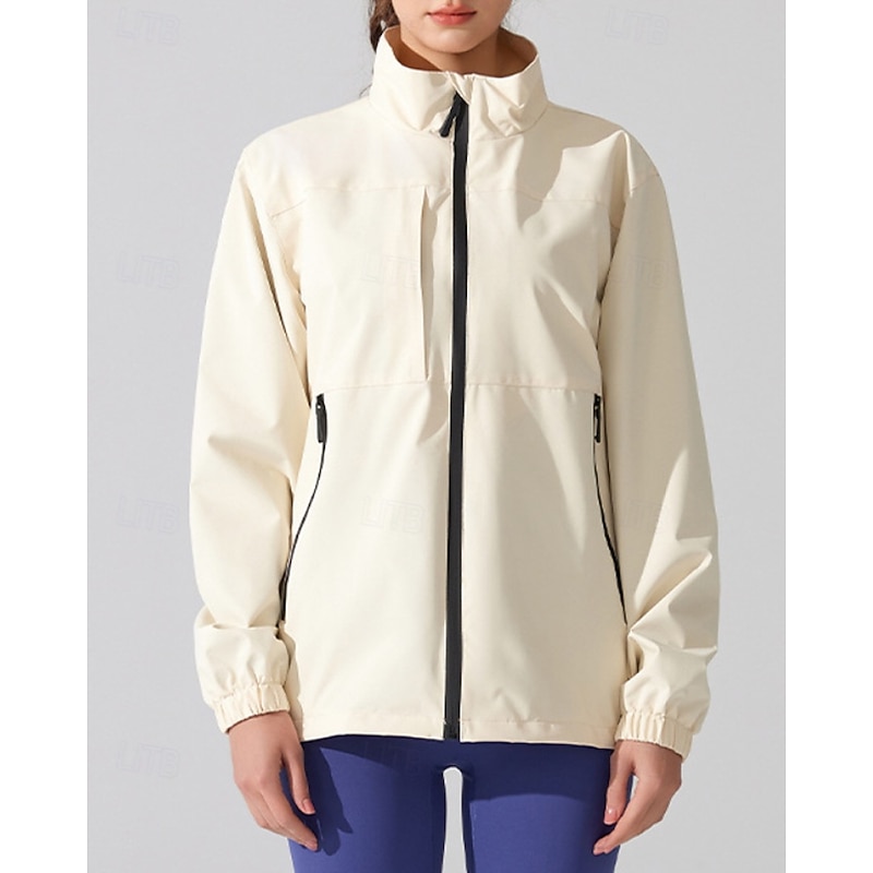 Women's Outdoor Jacket Hiking Jacket rain coat Outdoor Waterproof Sun Protection Windproof Quick Dry Hiking Outfits Hiking Clothes Autumn / Fall Jacket Running Camping / Hiking / Caving Solid Color