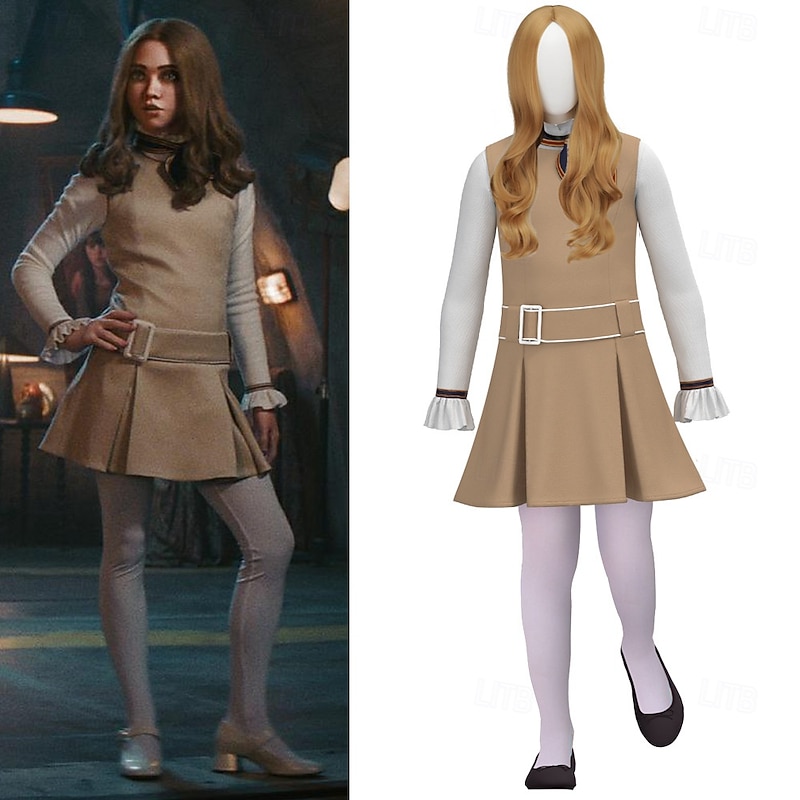 M3GAN 2.0 Doll Megan Dress Costume AI Fashion Futuristic Movie Cosplay for Women's Girls' Kid's Adults' Halloween Carnival Performance2