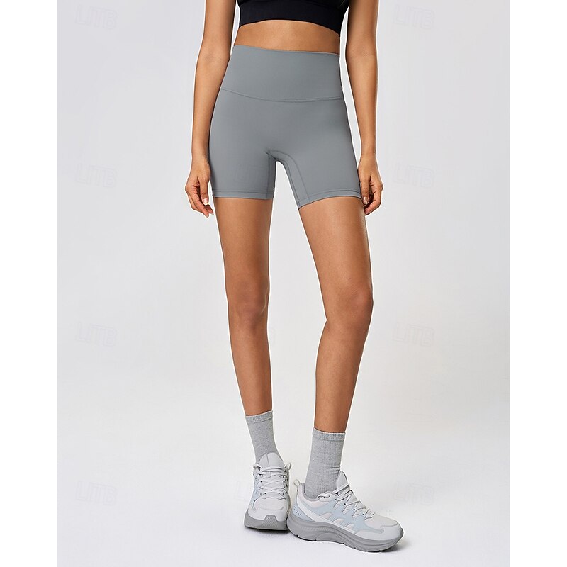 Women's fitness pants Pilates Pants Yoga Pants Lightweight High Waist Gym Pilates Zumba Bottoms Solid Color Violet Dark Pink Light Brown Sports Activewear3