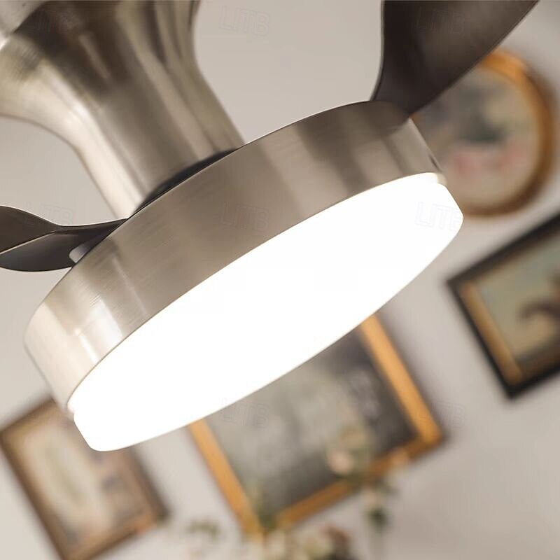 Ceiling Fan with Lights and Remote Control Ceiling Fan, Ceiling Fan with Lights Silent Reversible DC Motor with 3 Blades for Farmhouse, Living Room, Bedroom, Office3