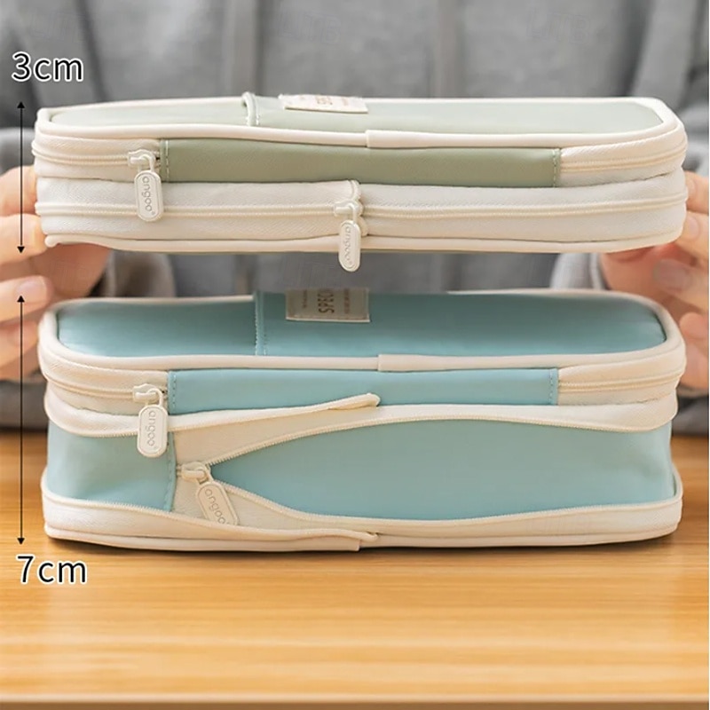 Large Capacity Pencil Case Stationery School Supplies Pencil Cases Pouch Office Desk Storage Bag Students Kids Pen Case Bags Box4