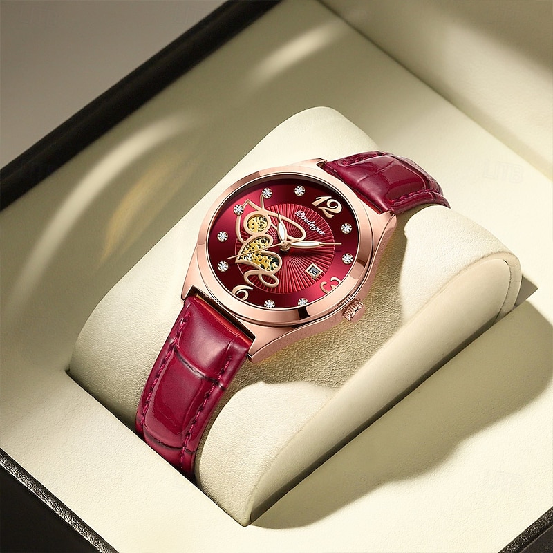 Women Watch Rose Gold Stainless Steel Mesh Japan Quartz Movement Simple Waterproof Luminous Ladies watch3