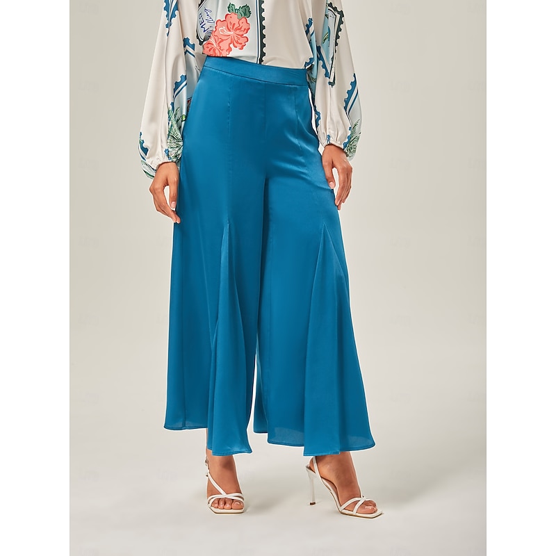 Solid color Wide Leg Pants4