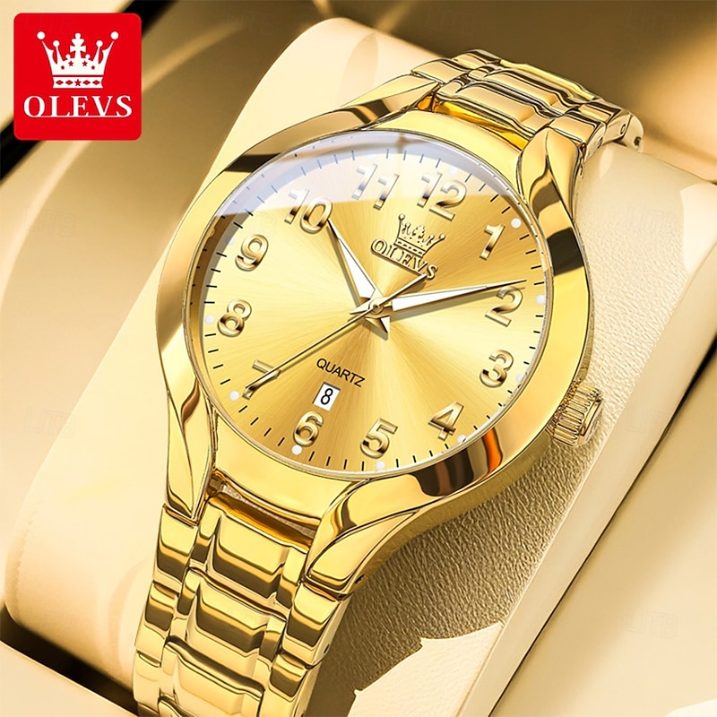 OLEVS 3650 Men Ladies Watch Original Luxury Quartz Watch Waterproof Luminous Watches For Men Date Sport Watches4