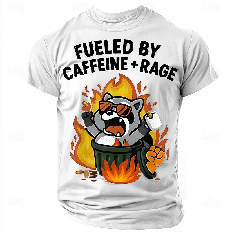 Men's Cartoon Funny Slang T Shirt Short Sleeve T shirt 3D Print Crew Neck Shirt Fashion Daily Street Casual Daily Black White Blue Summer Spring All Seasons Clothing Apparel S M L XL XXL XXXL4