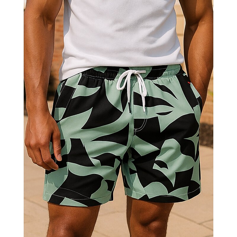 Men's Running Shorts Workout Shorts Beach Shorts Pocket Drawstring Bottoms Training Sports & Outdoor Lightweight Breathable Gym Workout Training Running Regular Fit Sportswear Activewear White Pink3