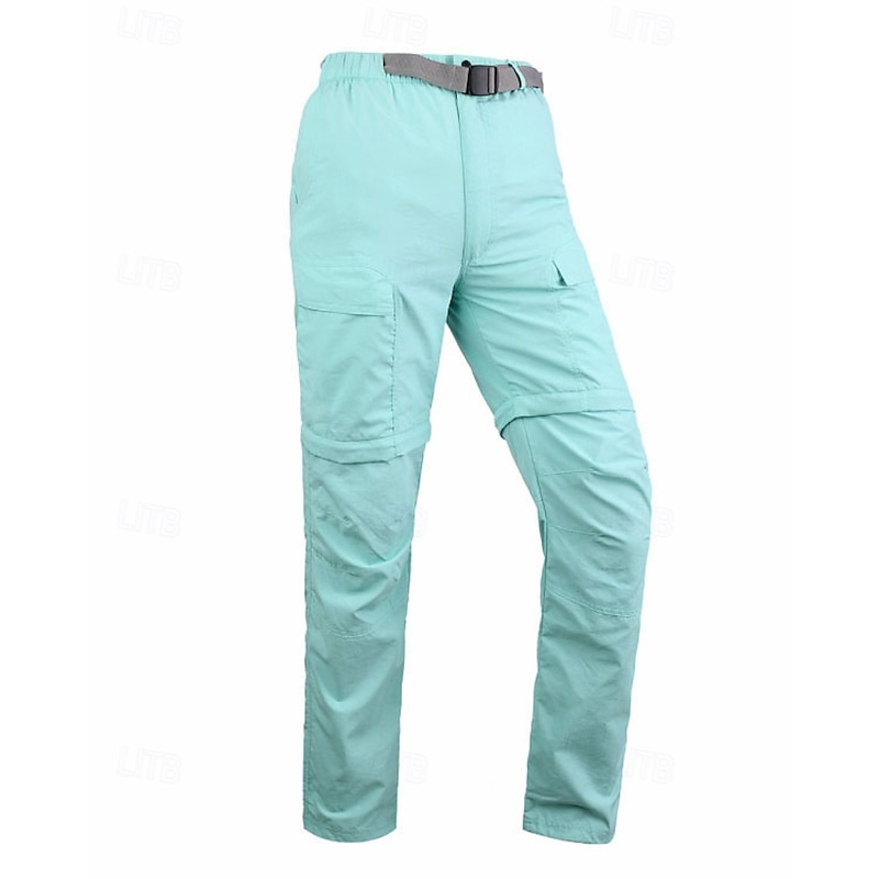 Women's Cargo Pants Convertible Zip Off Pants Hiking Pants Trousers Hiking Trousers Outdoor Regular Fit Quick Dry Bottoms Elastic Waist Black Army Green Camping / Hiking / Caving Running S M L XL XXL