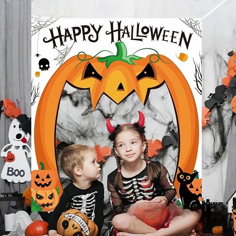 Halloween Door Hanger - Spooky and Fun Front Door Decoration - Durable Wooden Hanging Sign with Ghost, Pumpkin, or Bat Designs - Perfect for Home, Office, or Party Decor