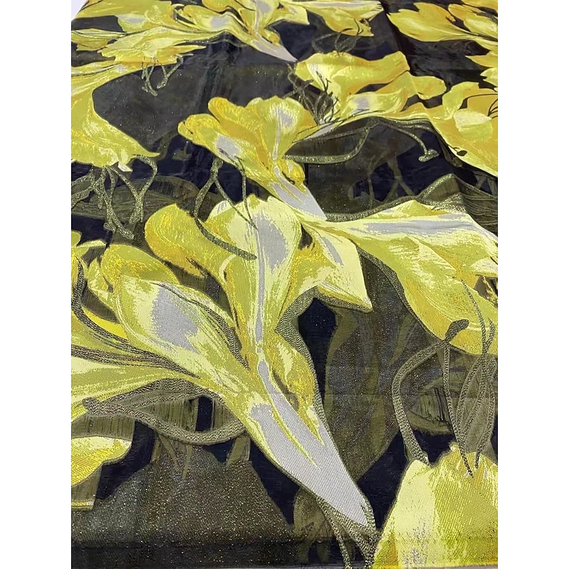 A-Line Evening Gown Elegant Dress Formal Wedding Floor Length Sleeveless V Neck Pocket Nylon with Floral Print Pocket2