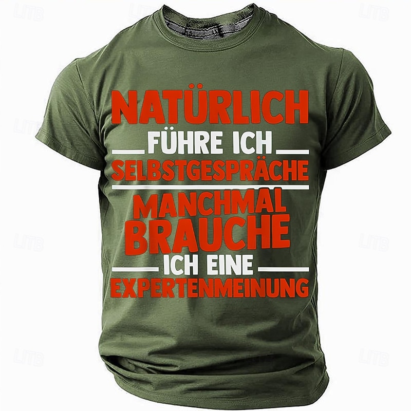 Men's Humorous Graphic T-Shirt: 'Of Course I Talk To Myself, Sometimes I Need An Expert Opinion'3