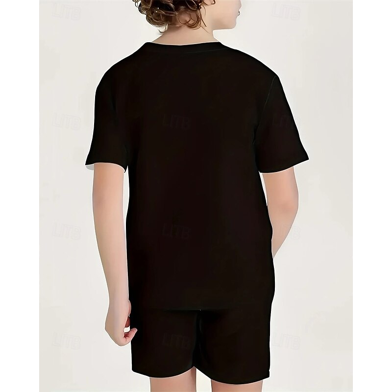 Boys' 3D Graphic Chick T shirt Tee Short Sleeve Summer Spring Fashion Basic Kids 4-12 Years Crew Neck Outdoor Casual Daily Regular Fit2