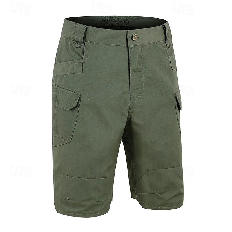 Men's Cargo Shorts Hiking Shorts Outdoor Regular Fit Waterproof Windproof Quick Dry Lightweight Shorts Bottoms Pocket Black Army Green Camping / Hiking Golf Running S M L XL XXL