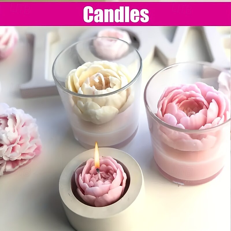 Pink Silicone Fruit Molds 5pcs Pink Silicone Fruit Mold Set - For Candle Decorating DIY Projects Decoration - Orange Strawberry Blueberry Raspberry Pineapple Shapes2