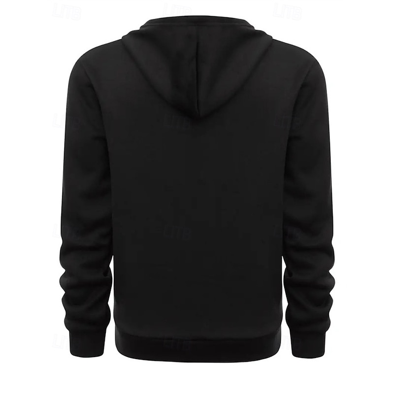 Men's Hoodie Quarter Zip Hoodie Black Army Green Navy Blue Camel Hooded Plain Zipper Pocket Sports & Outdoor Daily Holiday Polyester Streetwear Basic Casual Spring Autumn / Fall Clothing Apparel4