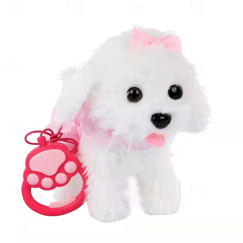 Interactive Walking Plush Puppy Toy Dog Realistic Wagging Tail Robot Dog Perfect Christmas Birthday Gift Toys for Girls and Boys Kids Age 3 4 5 62