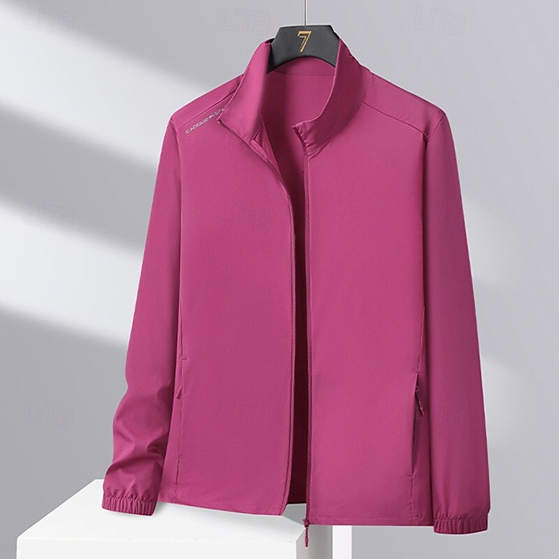 Women's Outdoor Jacket Hiking Jacket Outdoor Sun Protection Hiking Outfits Hiking Clothes Spring Autumn / Fall Top Camping / Hiking / Caving Running Red Green