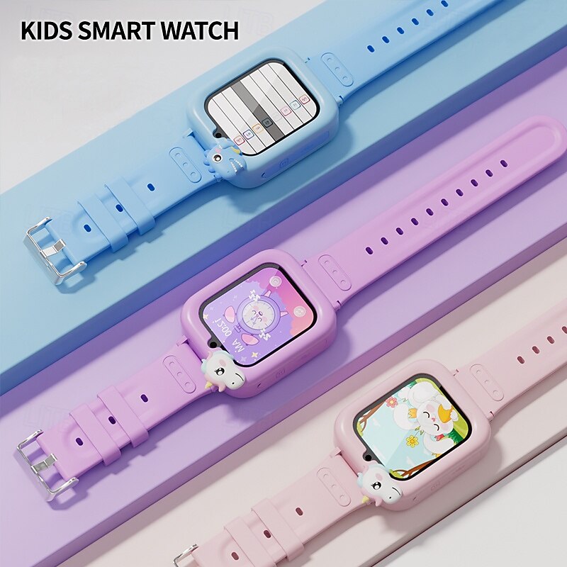 K90 Kids Smart Watch 1.83'' HD Touch Screen Camera 650mAh 20 Languages Cartoon Style Smartwatch for Boys & Girls