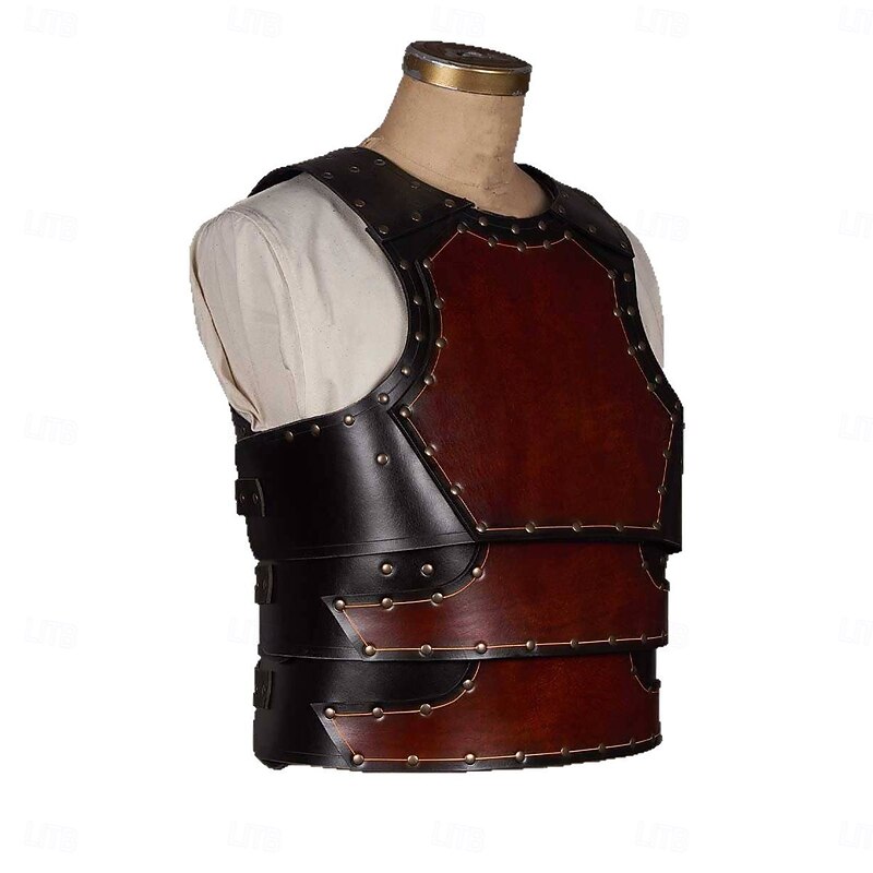 Retro Vintage Medieval Renaissance Armor Chest Guard Knight Ritter Viking Fancy Dress Men's Viking Halloween Carnival Masquerade Party Renaissance Fair LARP Adults' Chest Guard All Seasons2
