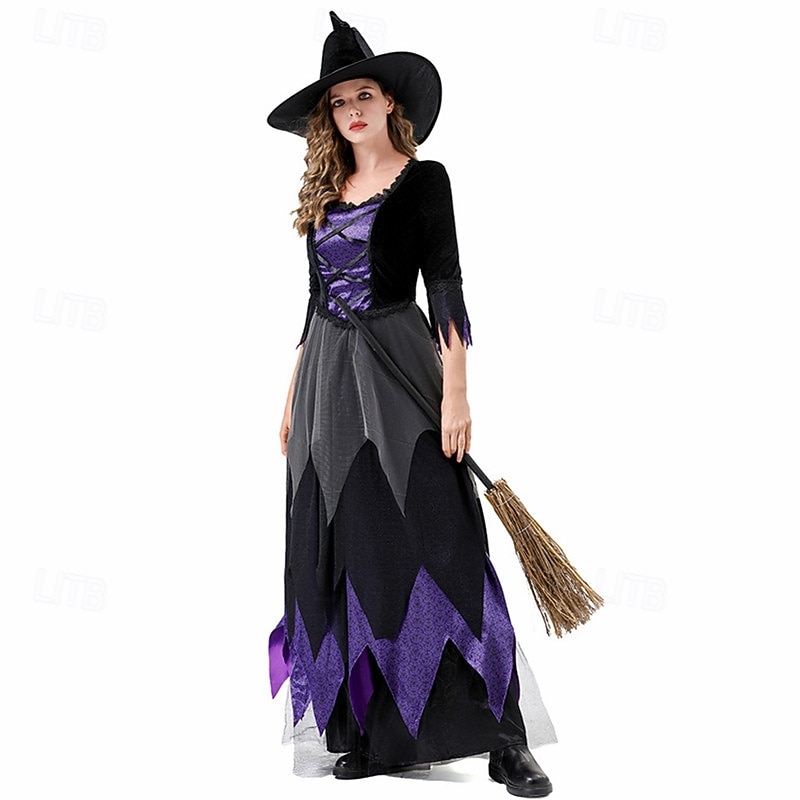 Witch Halloween Masquerade Halloween Adults' Women's Halloween Carnival Carnival Halloween Easy Halloween Costumes Dress Up4