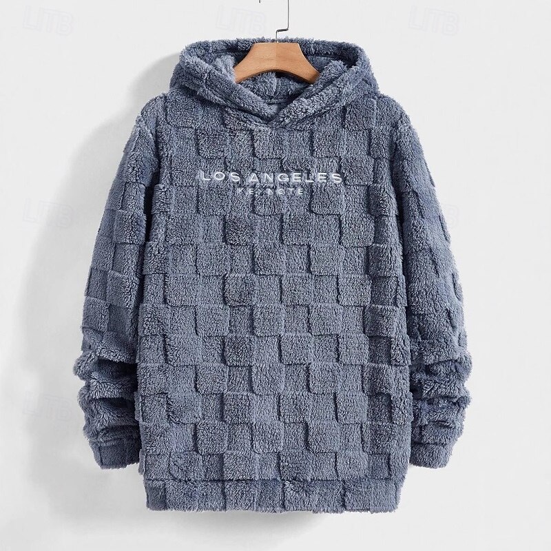 Men's Hoodie Pullover Hoodie Sweatshirt Black Navy Blue Beige Hooded Plain Oversized Front Pocket Casual Daily Holiday Streetwear Designer Casual Winter Clothing Apparel Hoodies Sweatshirts  Long