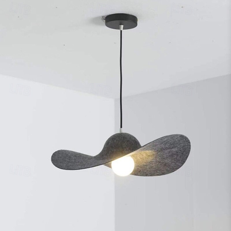 Nordic Felt Hat Pendant Light, Modern Minimalist Dining Room Lamp for Round Table, Kitchen Island & Bar Counter3