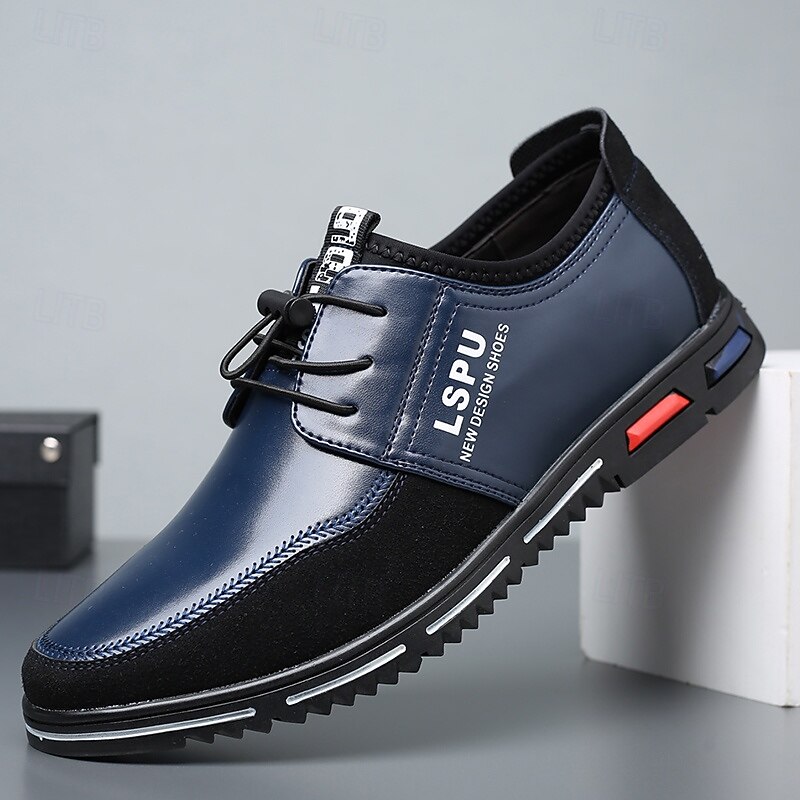 Men's Brown and Black Casual Sneakers with Contrast Panels – Fashion Lace-Up Shoes for Weekend, Travel & Urban Street Style