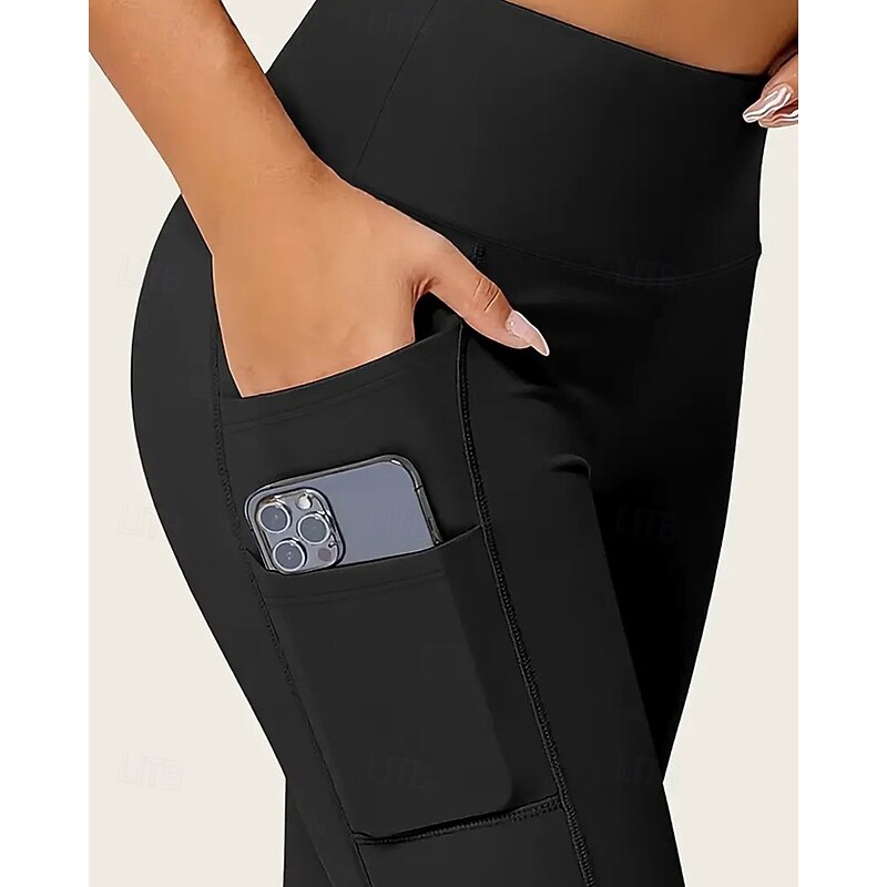 Women's Leggings Scrunch Butt Shorts Cozy Leggings Streetwear Casual Ankle-Length High Waist Plain Elastic Waist Breathability Stretchy Vacation Sports Daily Wear Wine Black Navy Blue Light Grey Fall