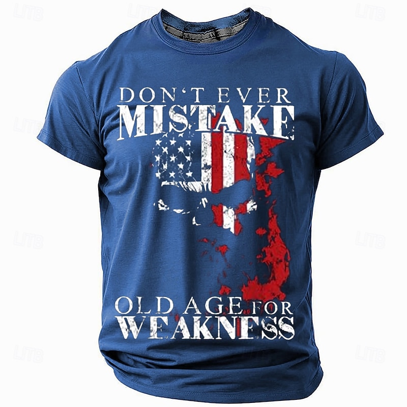 Patriotic T Shirts For Men Funny Slang T Shirt Short Sleeve T shirt 3D Print Crew Neck Round Neck Shirt Fashion Daily Basic Street Casual Daily Black Blue Green Summer Spring All Seasons Clothing2