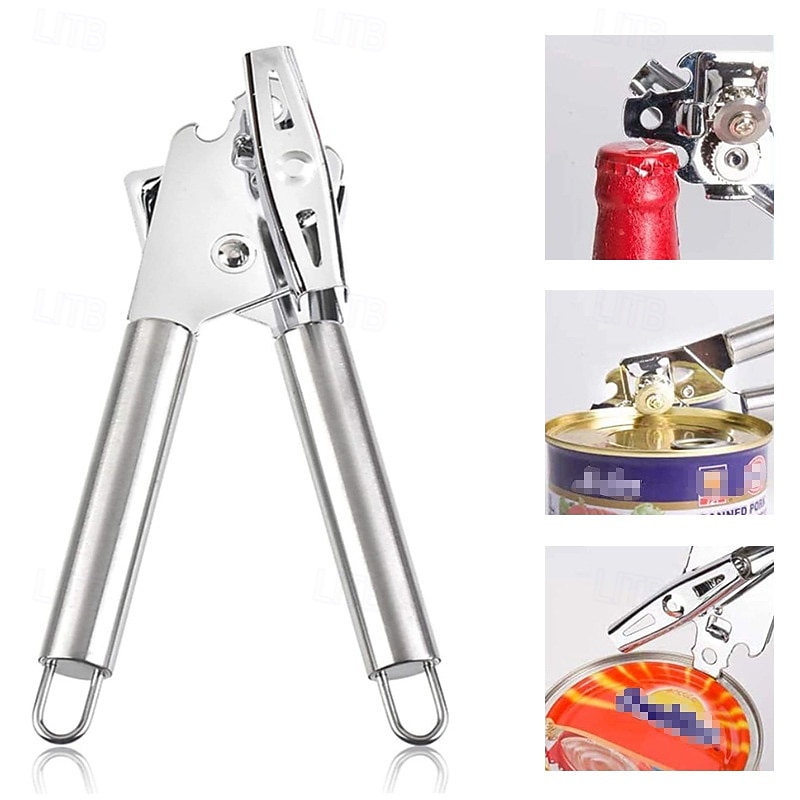 Multifunctional Can Opener, Stainless Steel Can Knife, Bottle Opener, Kitchen Tool