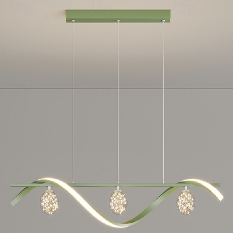 LED Pendant Light 100 cm Island Lights Dimmable Line Design Aluminum Stylish Minimalist Painted Finishes Dining Room Kitchen Lights 110-240V