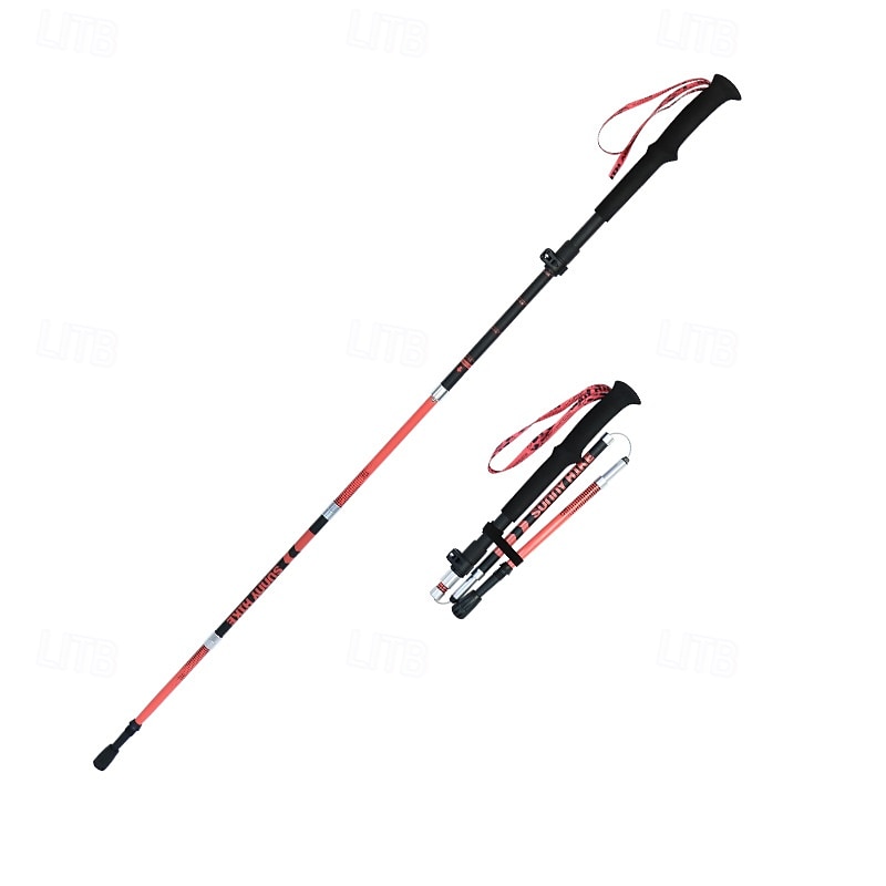 Walking Stick Trekking Poles Collapsible Hiking Poles - Carbon Fiber, Trekking Sticks, Antishock and Quick Lock System, Telescopic, Collapsible, Ultralight3