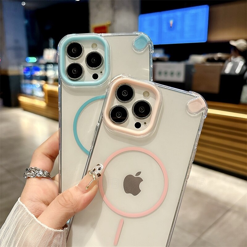 Phone Case For iPhone 16 15 14 Pro Max Plus 13 12 11 Pro Max Magnetic Adsorption Wallet Case Magnetic Shockproof Dog TPU2