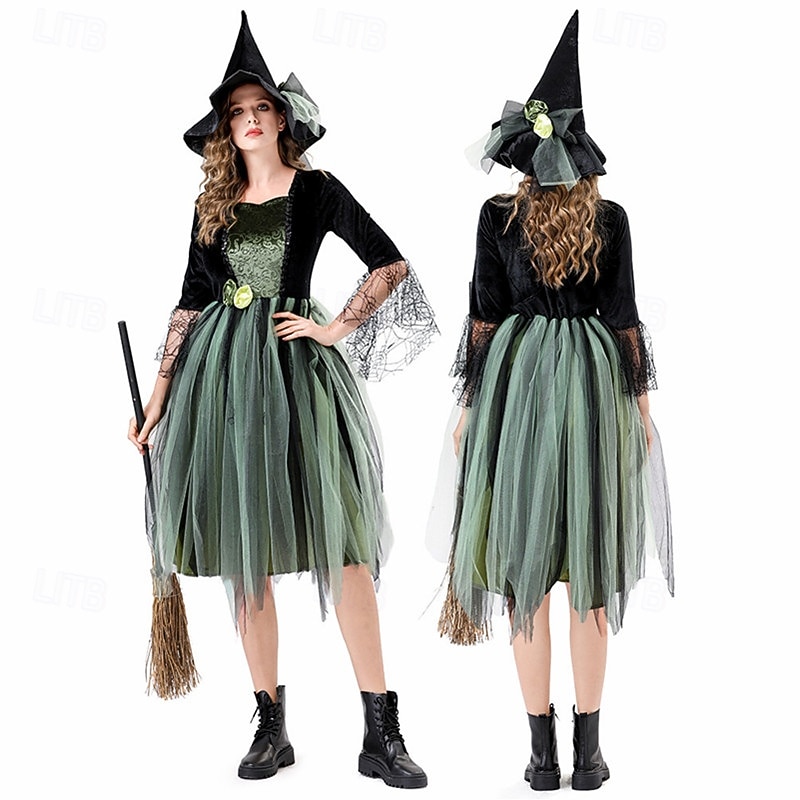 Witch Halloween Masquerade Halloween Adults' Women's Halloween Carnival Masquerade Carnival Halloween Easy Halloween Costumes Dress Up