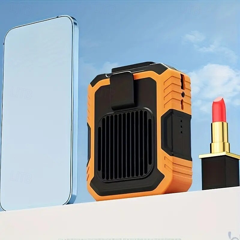 New Hanging Waist Fan Handheld Neck Desktop Small Portable USB Mini High Speed Violent Turbo Small Fan3