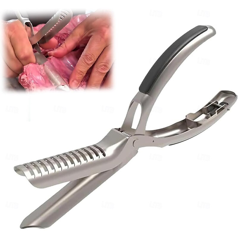 Rib Membrane Remover Stainless Steel Tool Kit for BBQ and Camping, Pork Ribs Skin Peeler Set, Outdoor Grilling Accessories for Meat Preparation and Cooking2