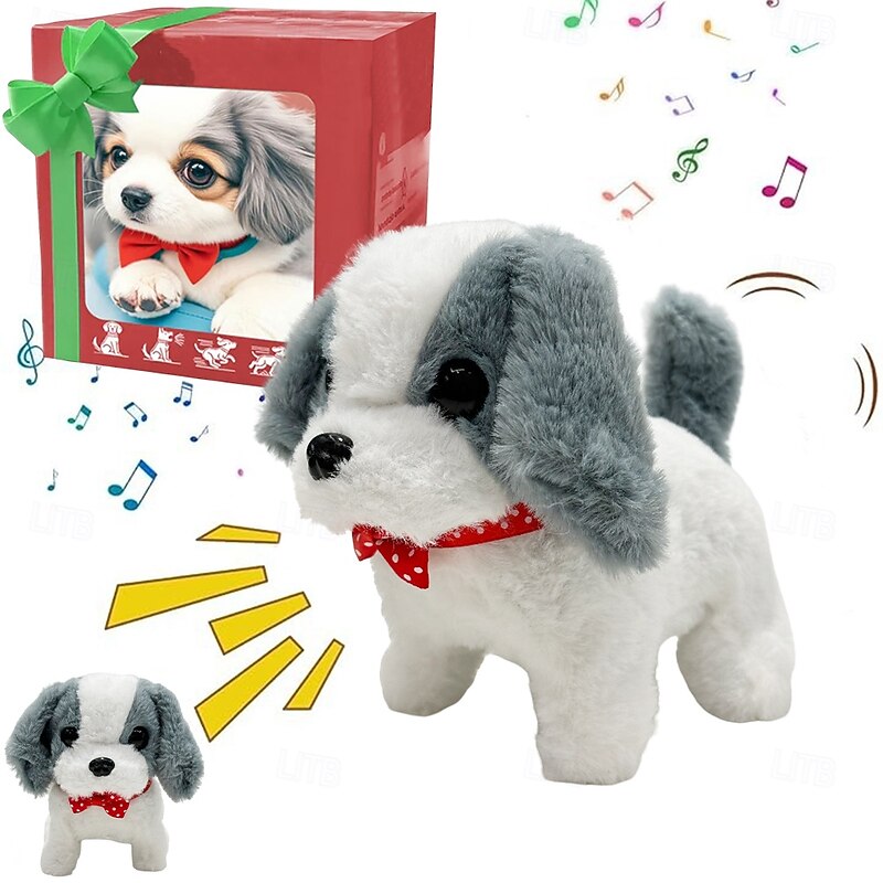 Robot Dog My Realistic Robot PuppyInteractive Puppy Toy That WalksBarksWags TailPlush Pet Dog For Kids & AdultsRealistic Robotic Dog Toy Gift That Acts Like A Real Puppy3