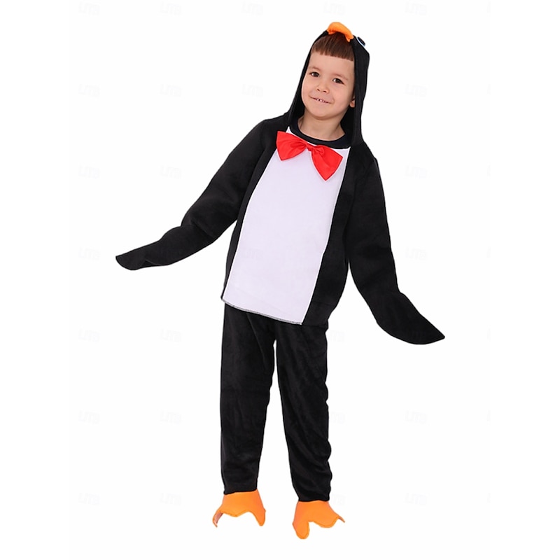Penguin Bear Halloween Kigurumi Pajamas Onesies Fairy Tail Animal Cosplay Kid's Boys' Girls' Halloween Carnival World Book Day Performance Educational Dress Up School Event Dress Up Easy Halloween