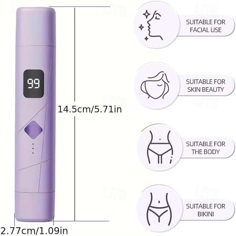 2 in 1 Electric Lady Shaver with Digital Display, Dual Head Bikini Trimmer, Wet & Dry Use Body Hair Trimmer2