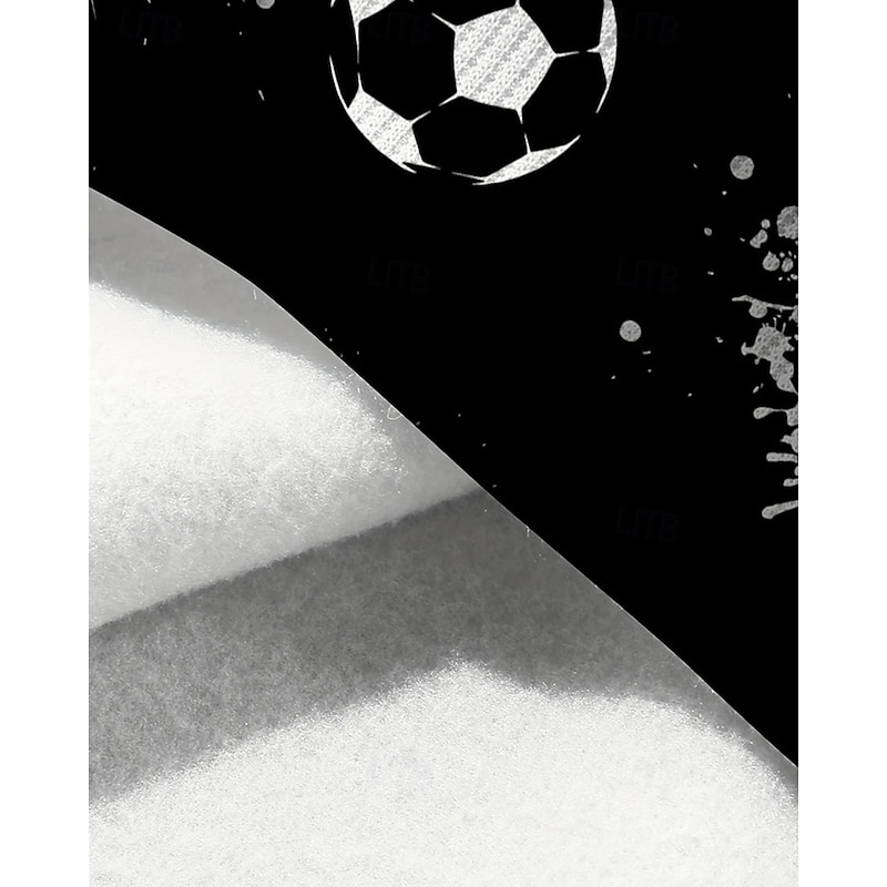 Boys' 3D Football Hoodie Long Sleeve Spring Fall Fashion Streetwear Kids 4-12 Years Hooded Outdoor Casual Daily Regular Fit4