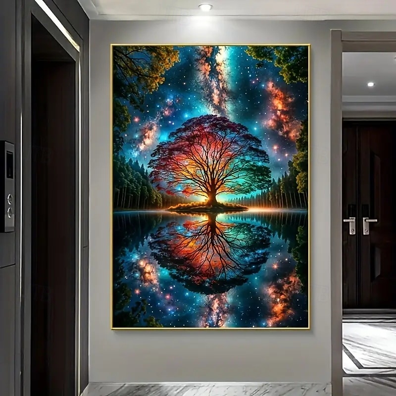PTree of Life Canvas Wall Art Frameless Modern Living Room and Bedroom Decor