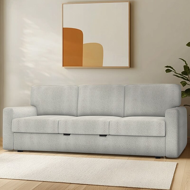 Sofa Cover Suitable For BÅRSLÖV Sofa Solid Color Quilted Polyester Slipcovers3