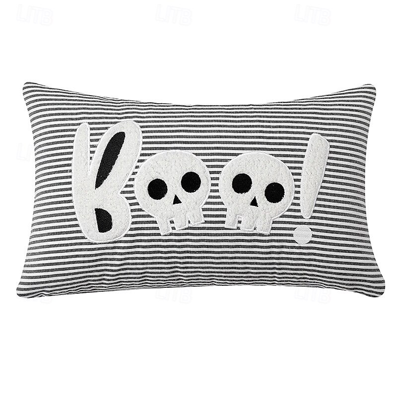 Halloween Pillow Covers Happy Halloween Black Ghost Pillow Covers Happy Halloween Sofa Bed Outdoor Car Decoration2