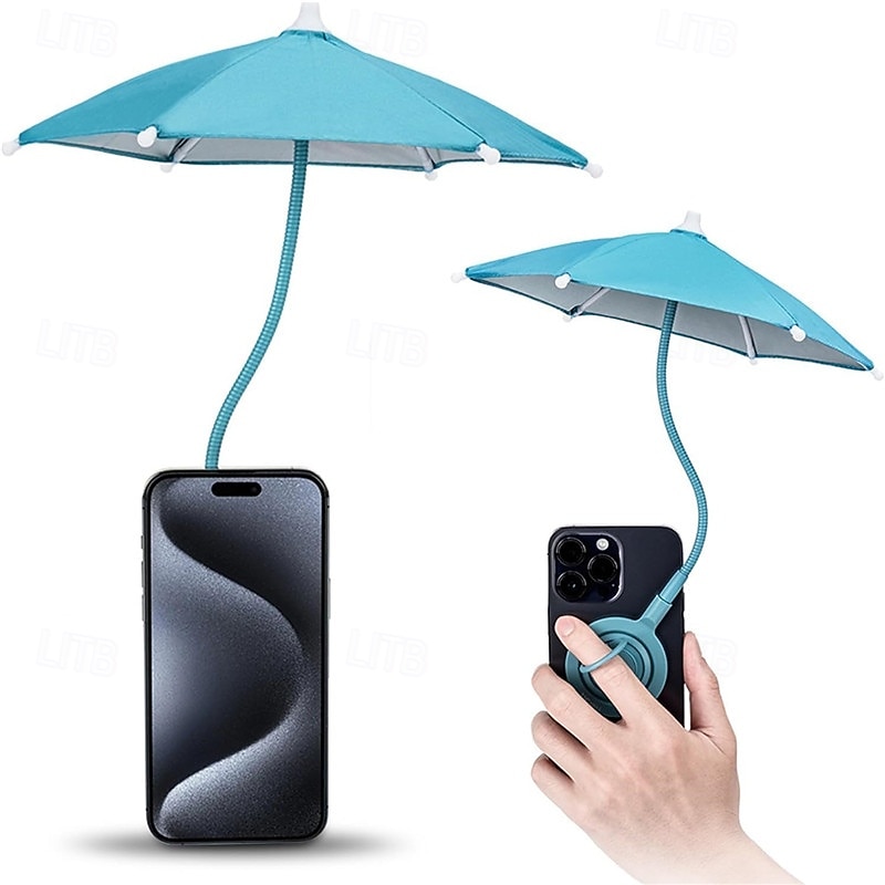 Magnetic Phone Umbrella for SunOutdoor Phone Sun Shade Shield with Flexible Angle Design & Rotatable Phone RingUmbrella for iPhone 16 15 14 13 12 Pro MaxMag-Safe Case3