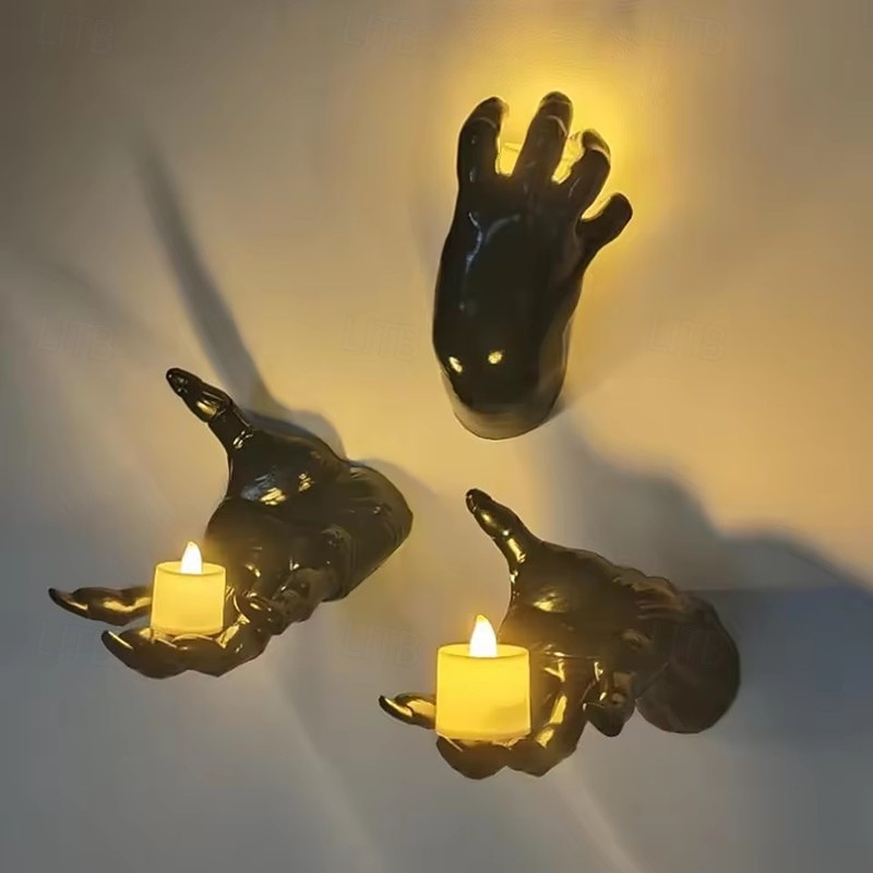 3PCS Devil's Hand Haunted House Decoration Ghost Hand Ornaments Halloween Spoof Toys3